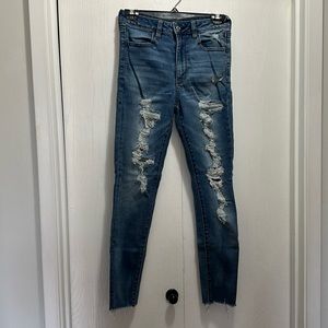 High-rise American eagle skinny jeans